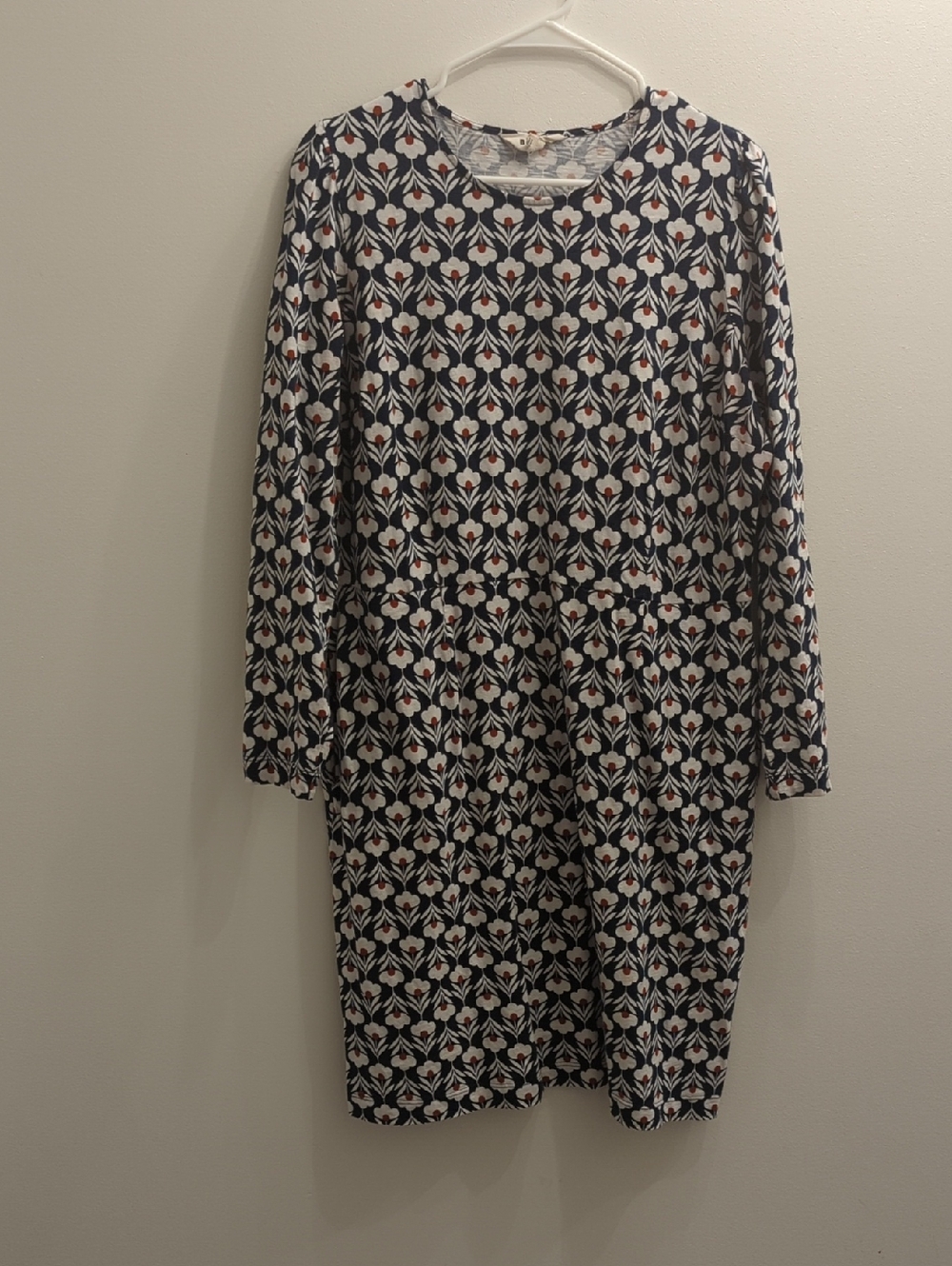 Boden Penelope Jersey Dress in Petal Head Print